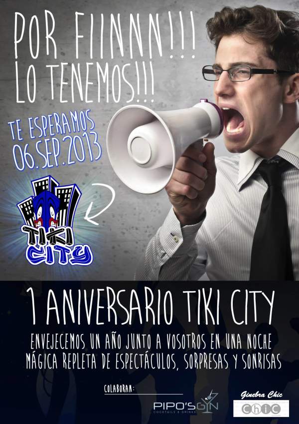 I Aniversario Tiki City Ginebra Chic y Ron 17 Maio Galicia
