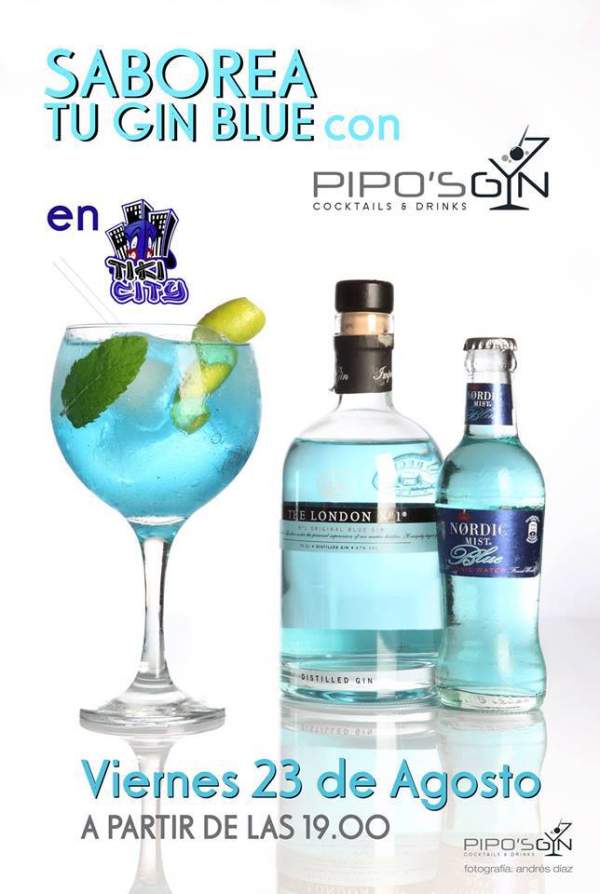 Saborea tu Blue Gin ft London nº1 en Tiki City